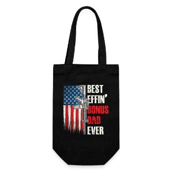 Meilleur de beau-père bonus de tous les temps - Sac à bouteille - noir - Devant
