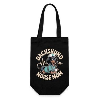 Dachshund Nurse Mom - Gift Bag for Bottles - black - Front