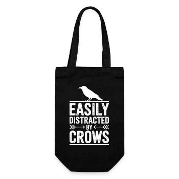 Paroles de corbeau Corbeaux Cadeau drôle de corbeau - Sac à bouteille - noir - Devant