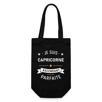 Capricorne Ascendant Parfaite - Sac à bouteille - noir - Devant