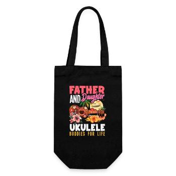 Père et fille Ukulélé Friends Hawaii Music - Sac à bouteille - noir - Devant