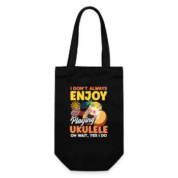 I Dont Always Enjoy Playing Ukulele Oh Wait Yes - Sac à bouteille - noir - Devant