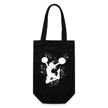 Cheerleader Cheer Mom Cheerleading - Geschenkbeutel für Flaschen - Schwarz - Vorne