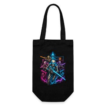 Laser Tag - Geschenkbeutel für Flaschen - Schwarz - Vorne