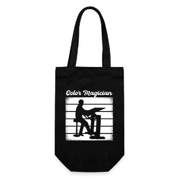 Funny Art Painter Color Magician Drawing Gift Idea - Geschenkbeutel für Flaschen - Schwarz - Vorne