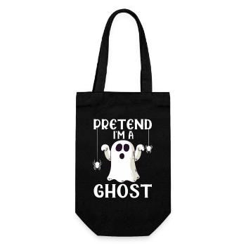 Pretend I Am a Ghost - Gift Bag for Bottles - black - Front