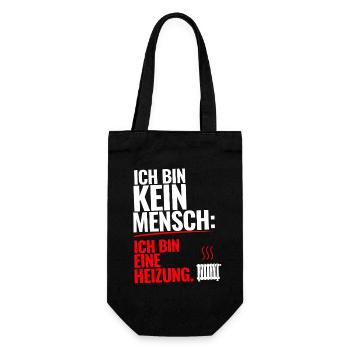 Ich bin keine Heizung Spruch T-Shirt Geschenk - Geschenkbeutel für Flaschen - Schwarz - Vorne
