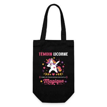 témoin Licorne Magique - Sac à bouteille - noir - Devant
