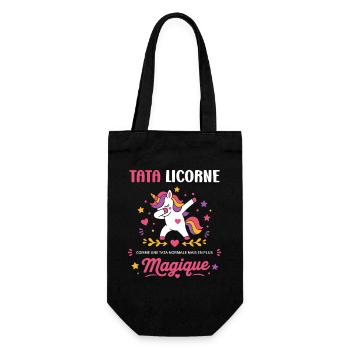 Tata Licorne Magique - Sac à bouteille - noir - Devant