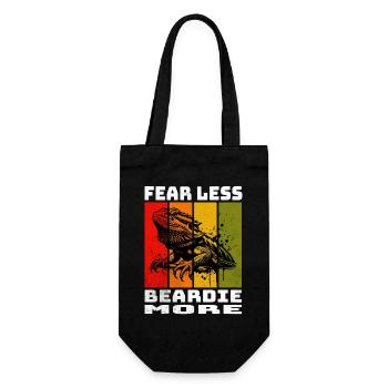 Bearded dragon - Gift Bag for Bottles - black - Front
