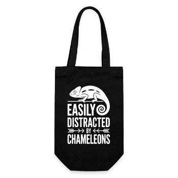 Chameleons Sayings Funny Chameleons Gift - Gift Bag for Bottles - black - Front