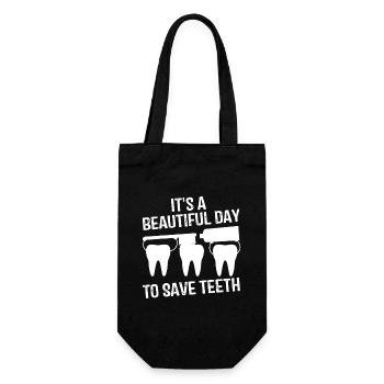 Save Teeth Day T-Shirt - Geschenkbeutel für Flaschen - Schwarz - Vorne