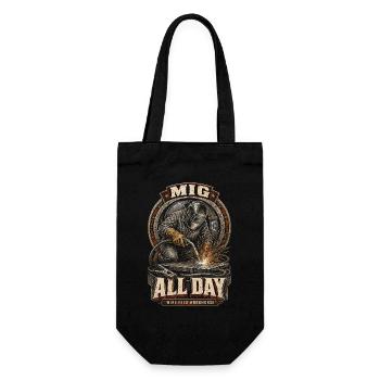 Soudeur soudeur MIG toute la journée - Sac à bouteille - noir - Devant