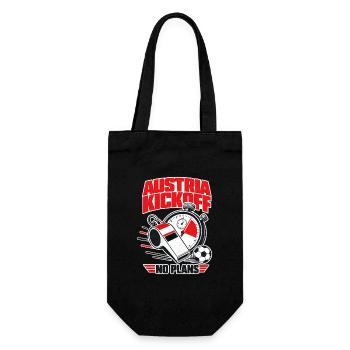 Austria Soccer Fan No Plans During Kickoff - Geschenkbeutel für Flaschen - Schwarz - Vorne