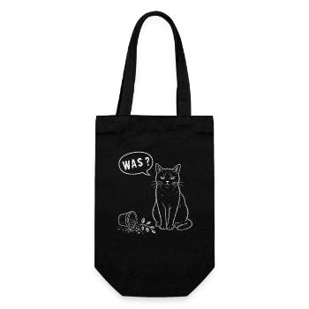 Chat Quel Pot de Fleurs Chemise Humoristique - Sac à bouteille - noir - Devant