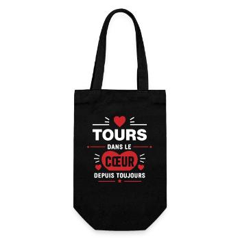 Tours dans le coeur depuis toujours - Sac à bouteille - noir - Devant