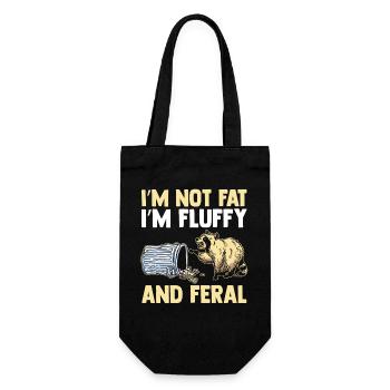 Trash Panda Raccoon - Gift Bag for Bottles - black - Front