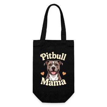 Cadeau d’illustration de la mère pitbull - Sac à bouteille - noir - Devant