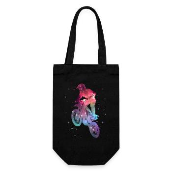 Motocross Dirt Bike Dirt Bike Space Kids - Gift Bag for Bottles - black - Front