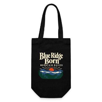 Blue Ridge Born Mountain Raised Appalachian Pride - Gift Bag for Bottles - black - Front