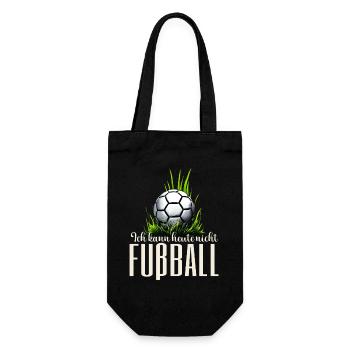 WM — Fußball ruft laut nicht ansprechen - Geschenkbeutel für Flaschen - Schwarz - Vorne