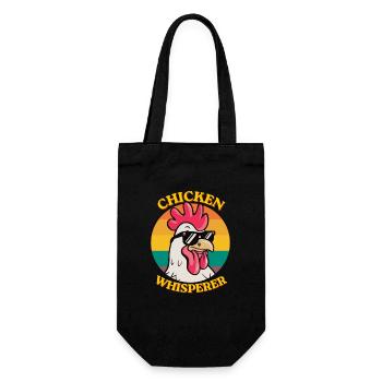 Chuchoteur de poulets Ferme drôle d’amoureux de poulets - Sac à bouteille - noir - Devant