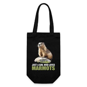 Murmeltiere Murmeltier - Geschenkbeutel für Flaschen - Schwarz - Vorne