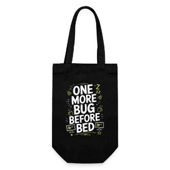 Game Developer One More Bug Before Game Programmer - Gift Bag for Bottles - black - Front