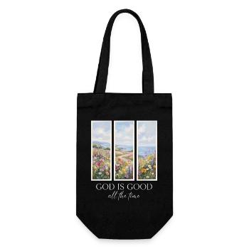 God Is Good All The Time Christian - Gift Bag for Bottles - black - Front