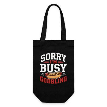 Glizzy Gobbler Sausage Lover With Humor - Gift Bag for Bottles - black - Front