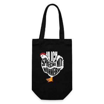 Chicken Whisperer Chicken Chicken Keeper Chickens - Gift Bag for Bottles - black - Front
