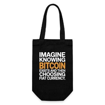 Bitcoin Imaginez savoir que Bitcoin existe crypto BTC - Sac à bouteille - noir - Devant