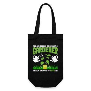 Skilled Crazy Gardener - Gift Bag for Bottles - black - Front