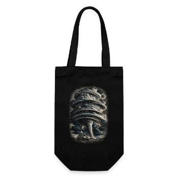 Storm Chaser Meteorologist - Gift Bag for Bottles - black - Front