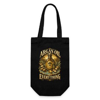 Moroccan Morocco Argan Oil Everything - Gift Bag for Bottles - black - Front