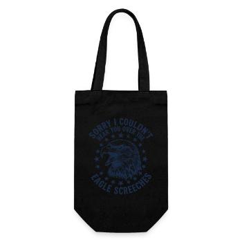 Sorry I Couldn't Hear You Over The Eagle Screeches - Geschenkbeutel für Flaschen - Schwarz - Vorne