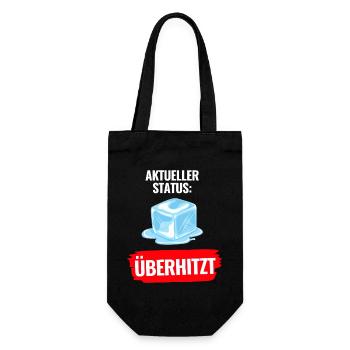 Aktueller Status Überhitzt T-Shirt Sommer - Geschenkbeutel für Flaschen - Schwarz - Vorne