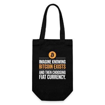Bitcoin Imaginez savoir que Bitcoin existe crypto BTC - Sac à bouteille - noir - Devant
