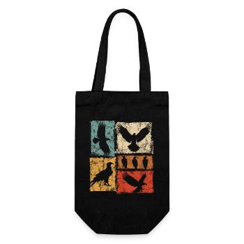 Eagle Perspectives Vintage Graphic - Gift Bag for Bottles - black - Front