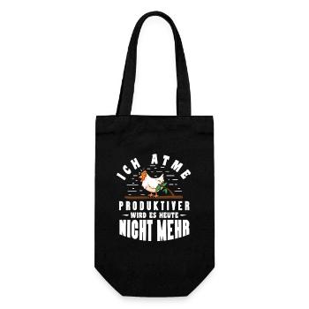Hühnerflüsterer Huhn Hühnerhalter Hühner - Geschenkbeutel für Flaschen - Schwarz - Vorne
