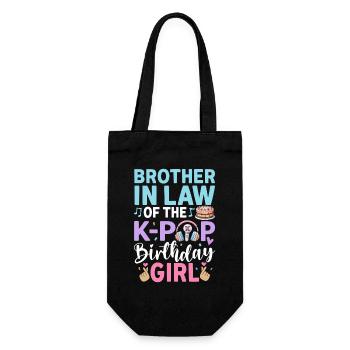 Brother-in-Law of The K-Pop Birthday Girl - Gift Bag for Bottles - black - Front
