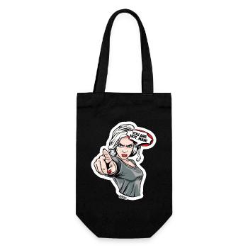 Pointage Féminin Féroce Comique - Sac à bouteille - noir - Devant