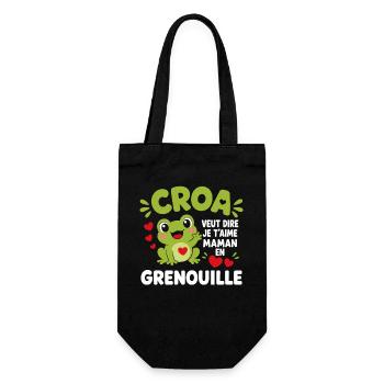 Grenouille d’Amour Maman - Sac à bouteille - noir - Devant
