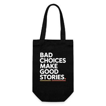 Bad Choices Make Good Stories Festival Party Trip - Gift Bag for Bottles - black - Front