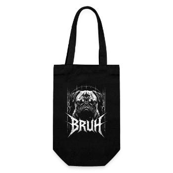 Brutal Bulldog Grunge Logo - Gift Bag for Bottles - black - Front