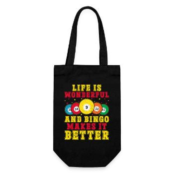 Le jeu de bingo rend le bingo meilleur - Sac à bouteille - noir - Devant
