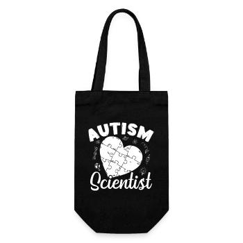 Preschool Teacher Autism Scientist Daycare Teacher - Geschenkbeutel für Flaschen - Schwarz - Vorne