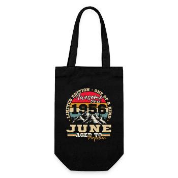 Juin 1956 Cadeau rétro vintage d’anniversaire - Sac à bouteille - noir - Devant
