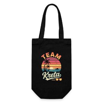 Team Kreta - Geschenkbeutel für Flaschen - Schwarz - Vorne