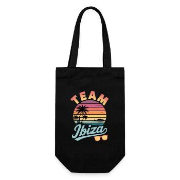 Team Ibiza Sunset Palm Trees - Gift Bag for Bottles - black - Front